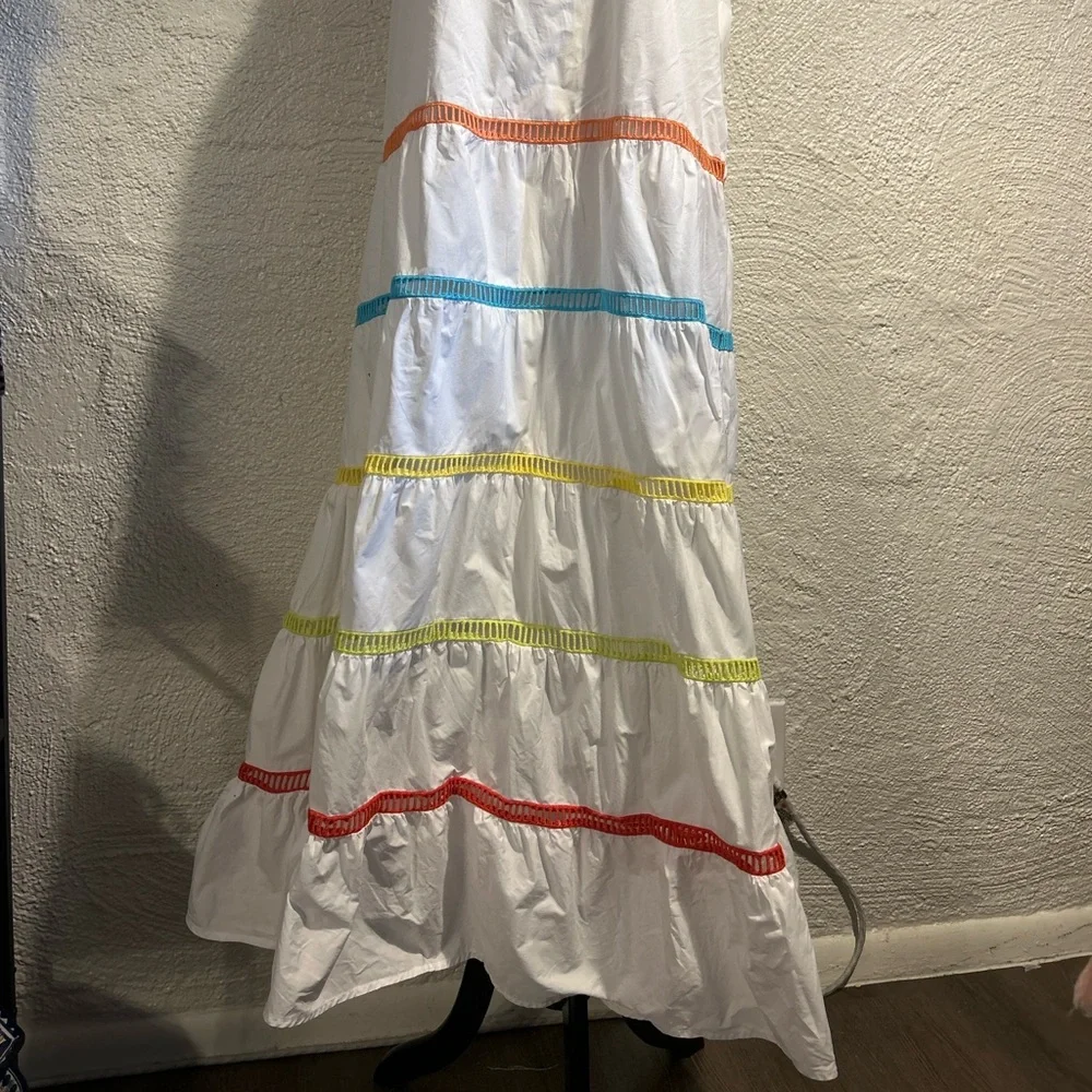 ENGLISH FACTORY Color Trim Sleeveless Maxi Dress Size L - Picture 15 of 15